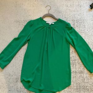 Emerald Green Collective Concept Long Sleeve blouse in size XS